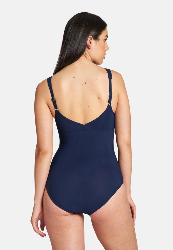 Jewel Low C Cup women's swimsuit, navy blue