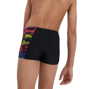 Digital Panel Boys' swimming trunks, black-motley