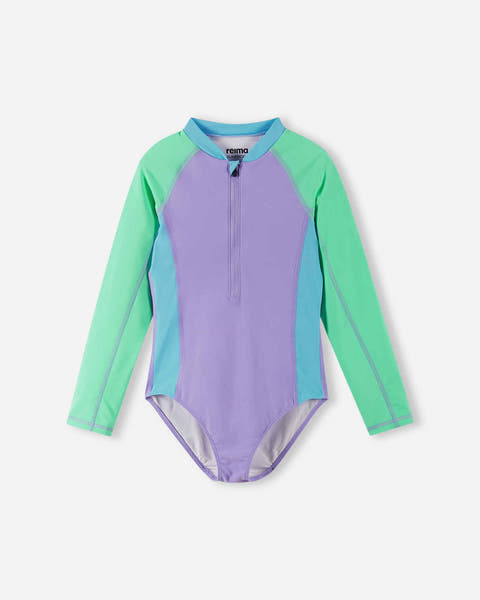 SunProof swimsuit, Waves, coral