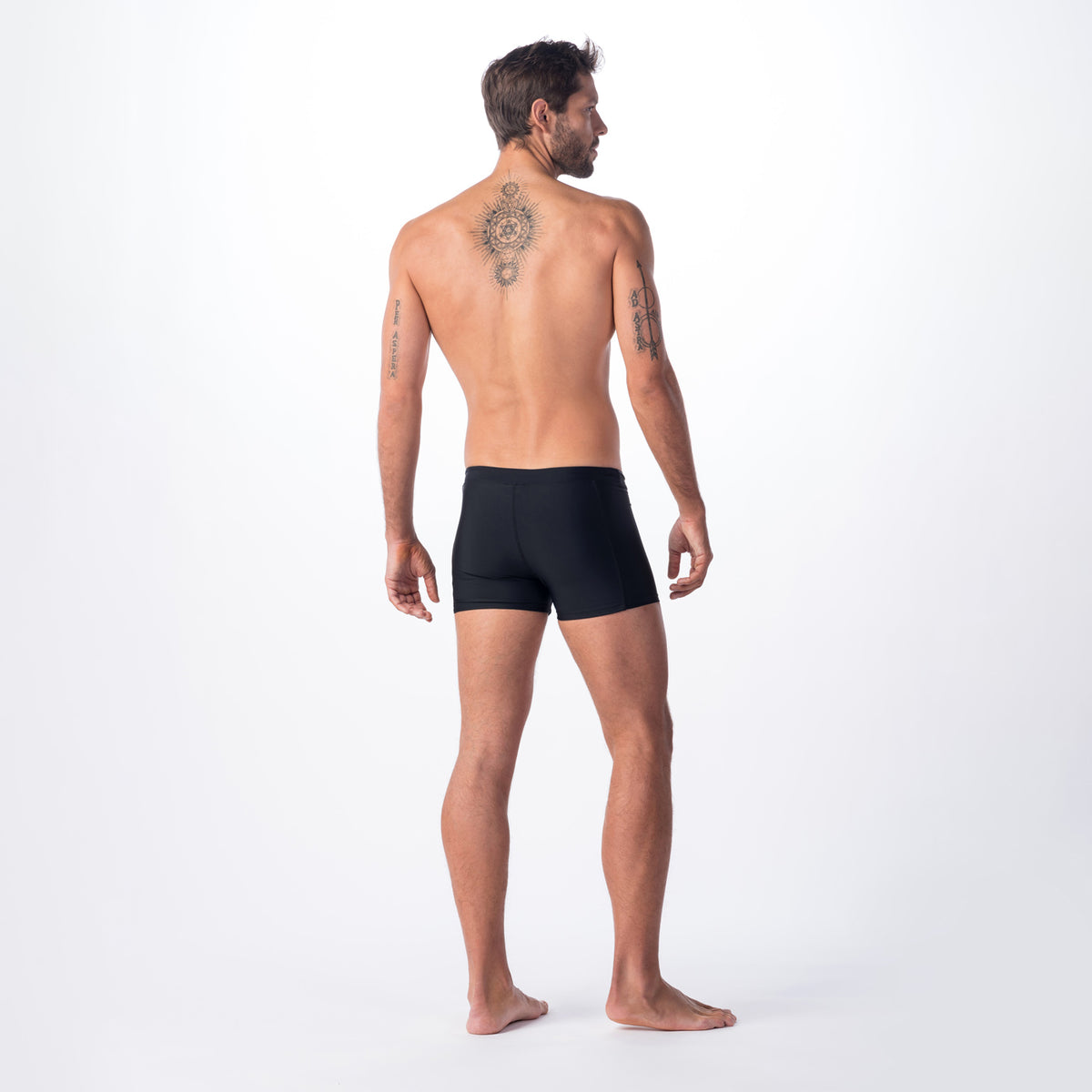 Flavio miesten boxer-uimahousut, musta-sininen