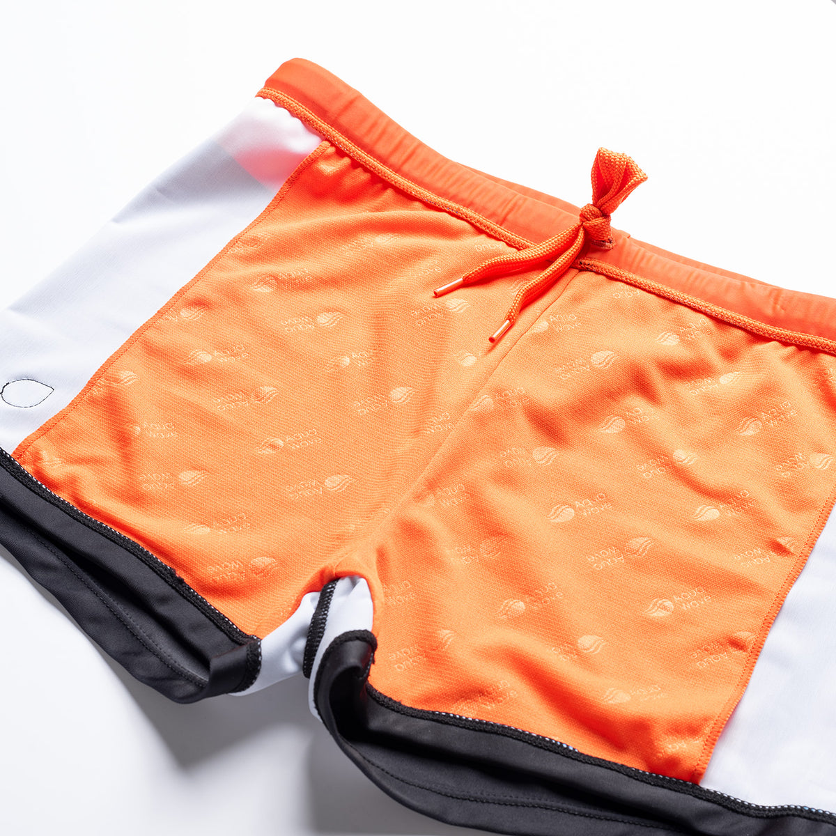 Stripe miesten boxer-uimahousut, ruoste-tummanharmaa-musta