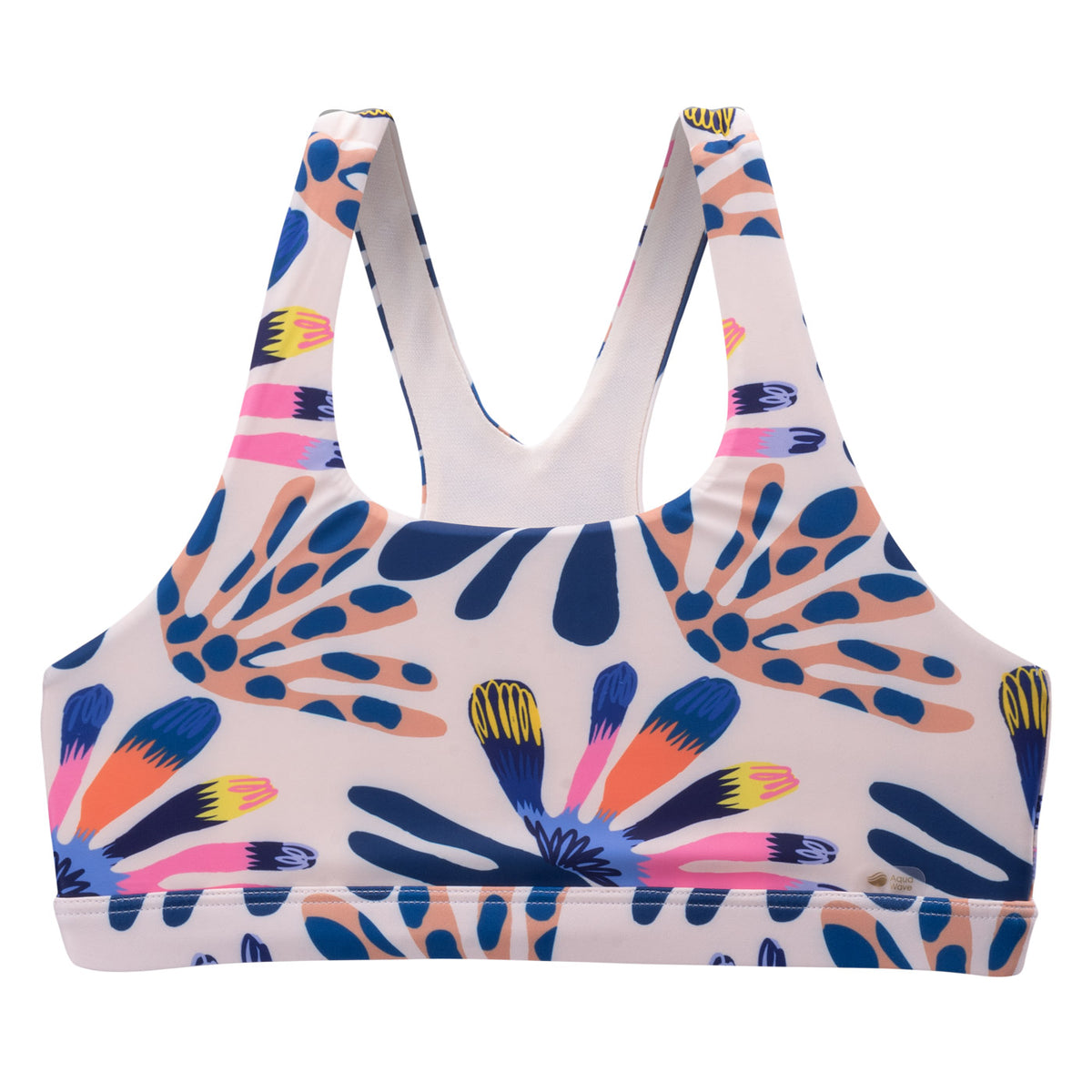 Rodani tyttöjen bikiniyläosa, beige kukkakuosi