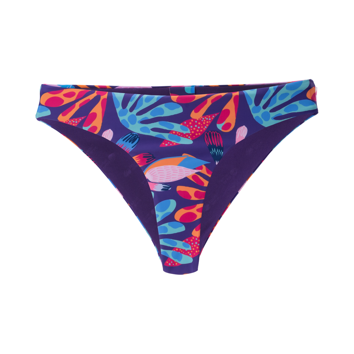 Anana tyttöjen bikinialaosa, violetti kukkakuosi