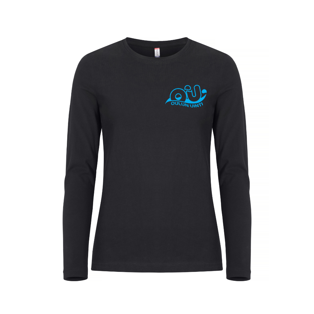 Women's Basic-T L/S long-sleeved shirt, black - Oulu Swimming