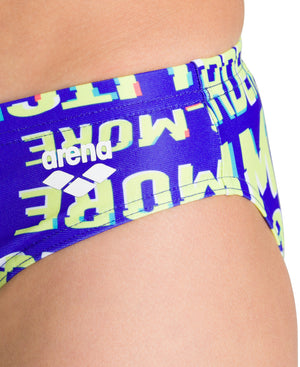 Neon Glitch Jr Brief boys swimwear