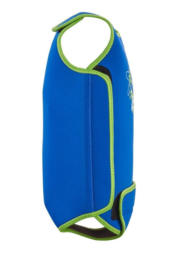 Neoprene warming swimsuit for babies, blue