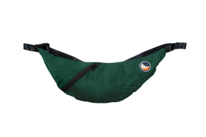 Upcycled Sling Bag laukku, dark green