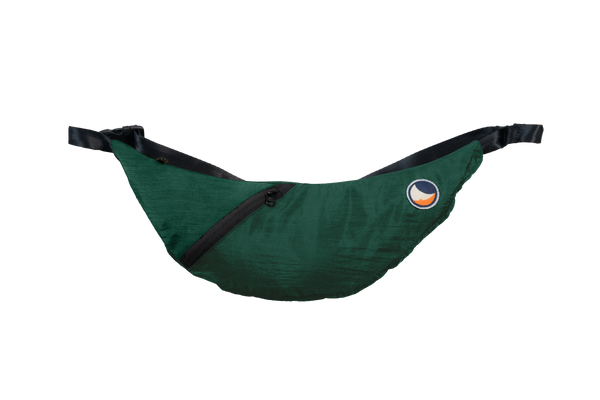 Upcycled Sling Bag laukku, dark green