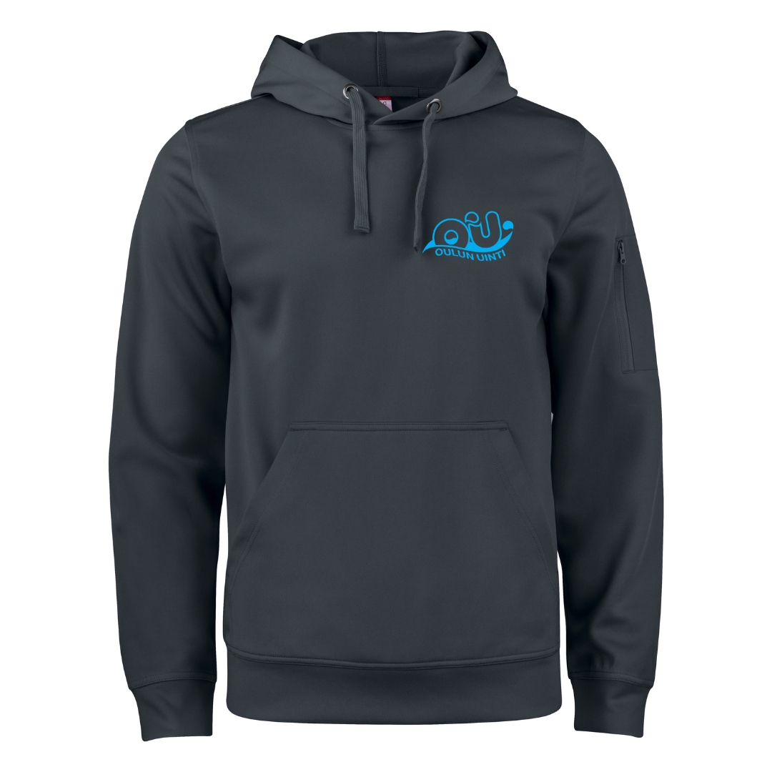 Unisex Basic Active Hoody, black - Oulu swimming