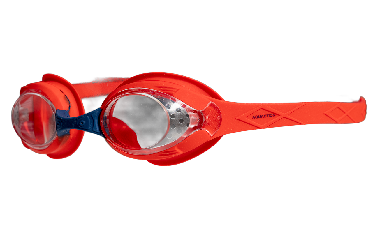 AquaKids children's swimming goggles, red-blue