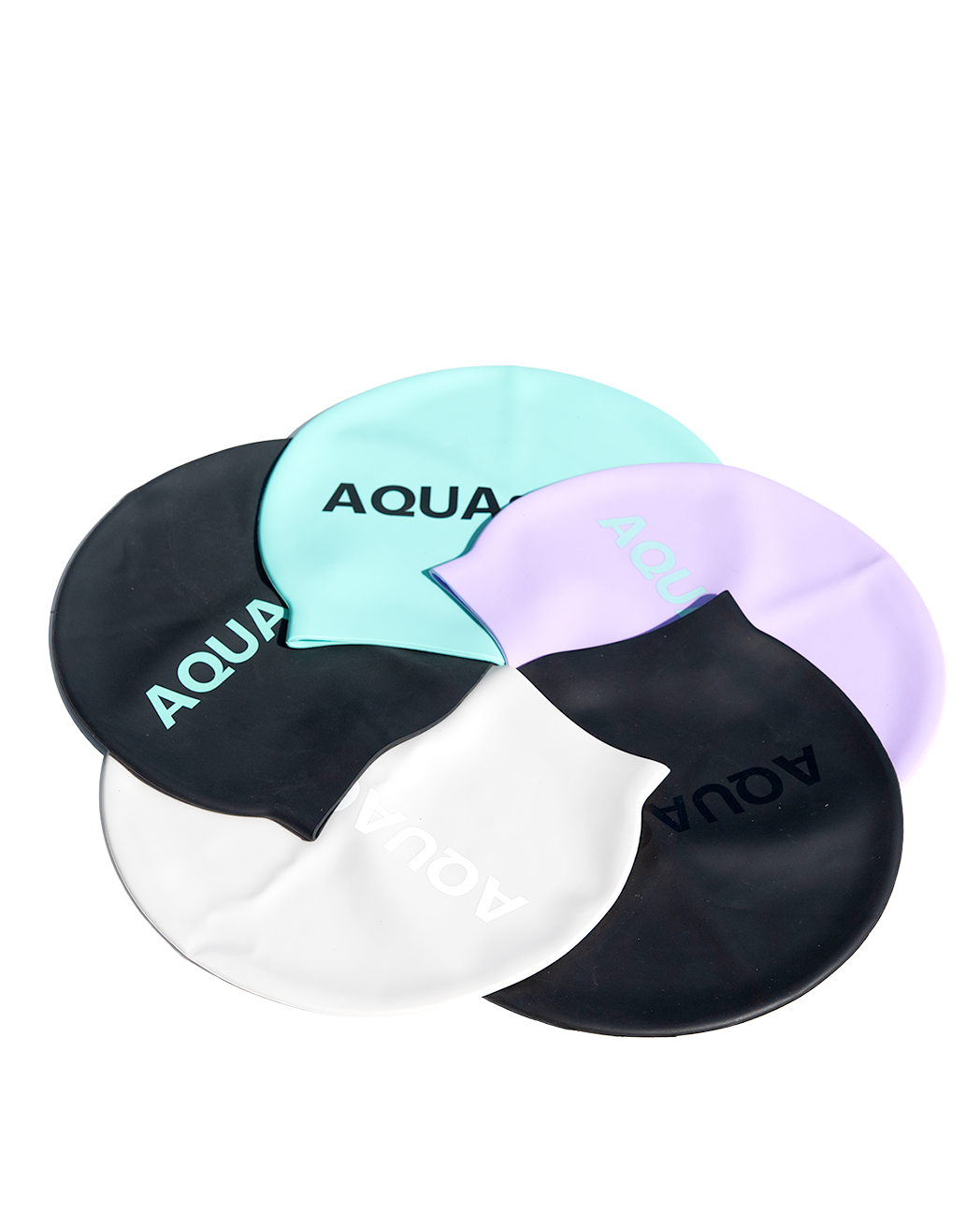 Aquaction-logo uimalakki, 5 eri väriä