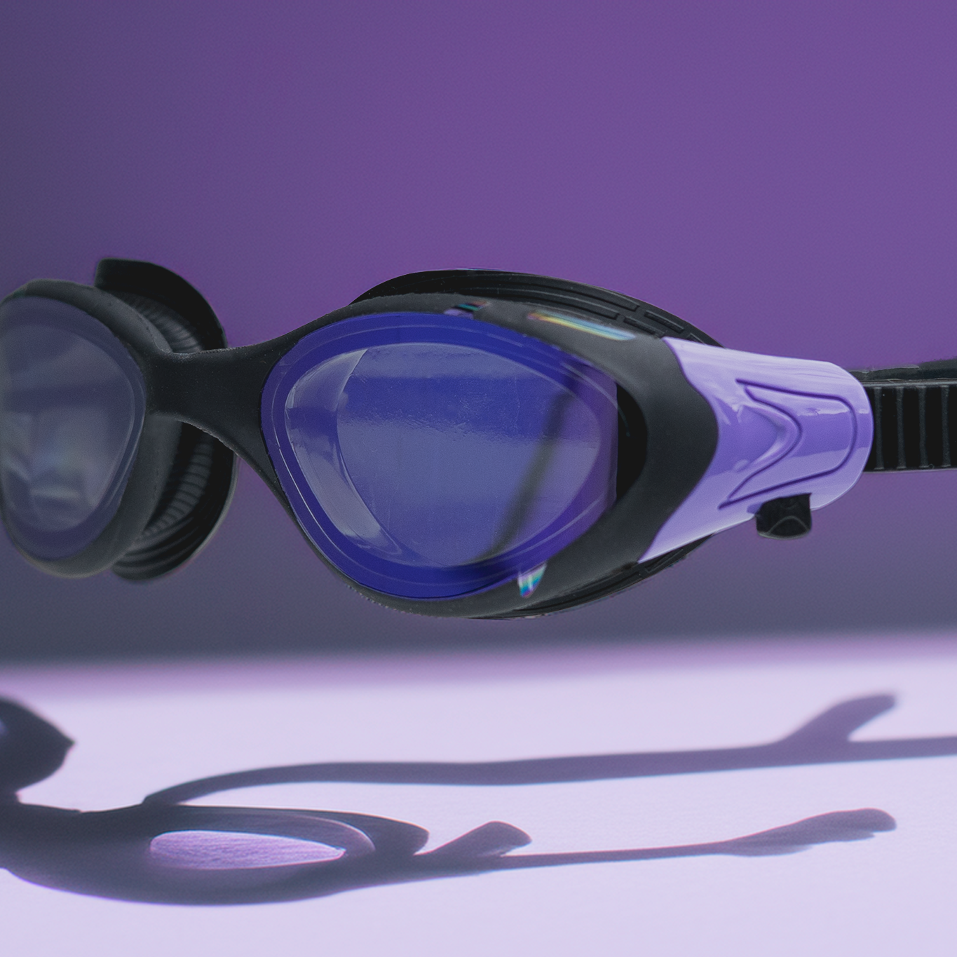 AquaCore Mirror swimming goggles, black-purple