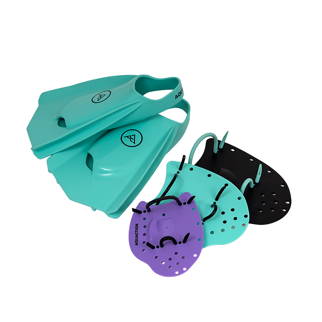 Aquaction must haves - Aquafin swimming fins &amp; Aqua Paddle paddles