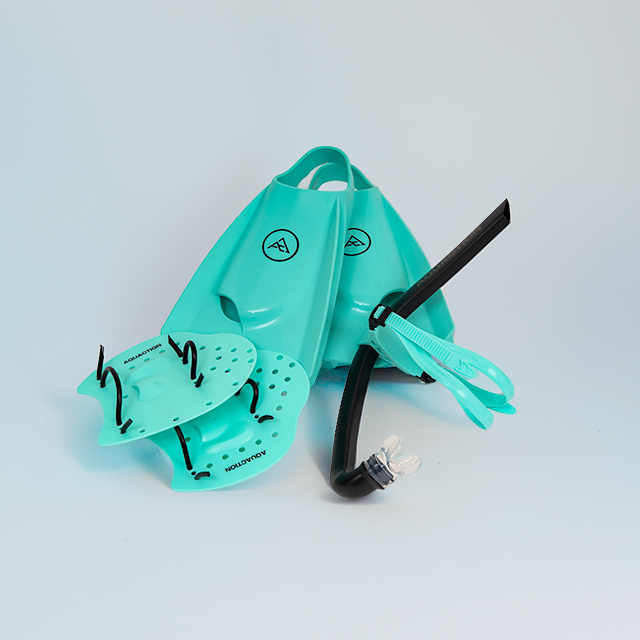 Varustepaketti lättärit, räpylät ja snorkkeli