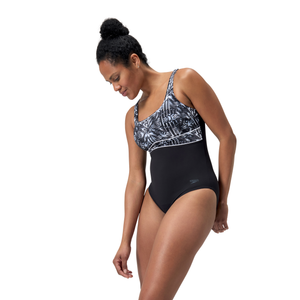 Shaping ContourEclipse Printed Women's Swimsuit, Black