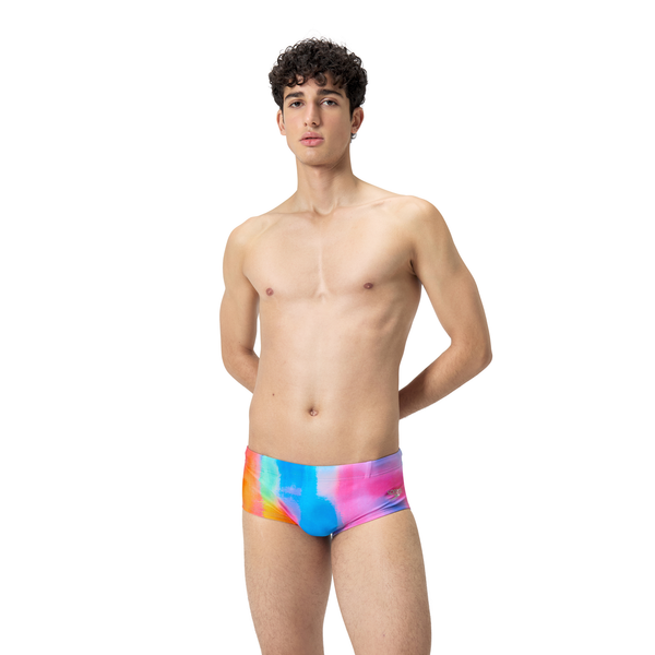 13.5cm Club Training Allover Brief men's swimming trunks, colorful