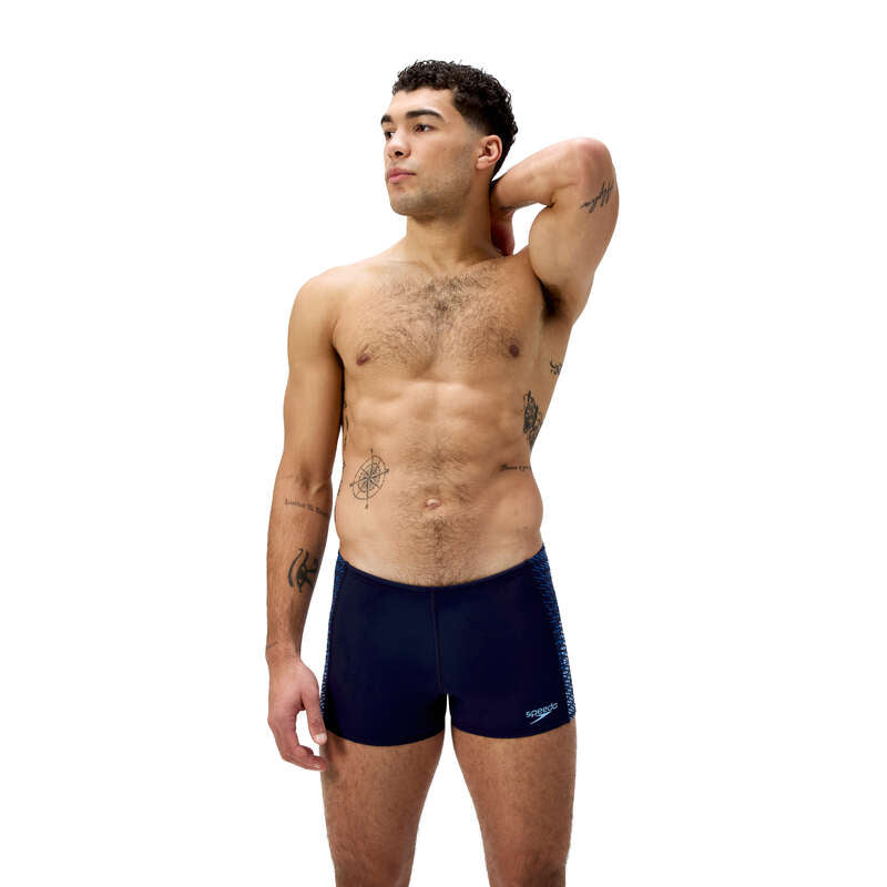 End+ Tech Panel Aquashort men's swimming shorts, black-blue