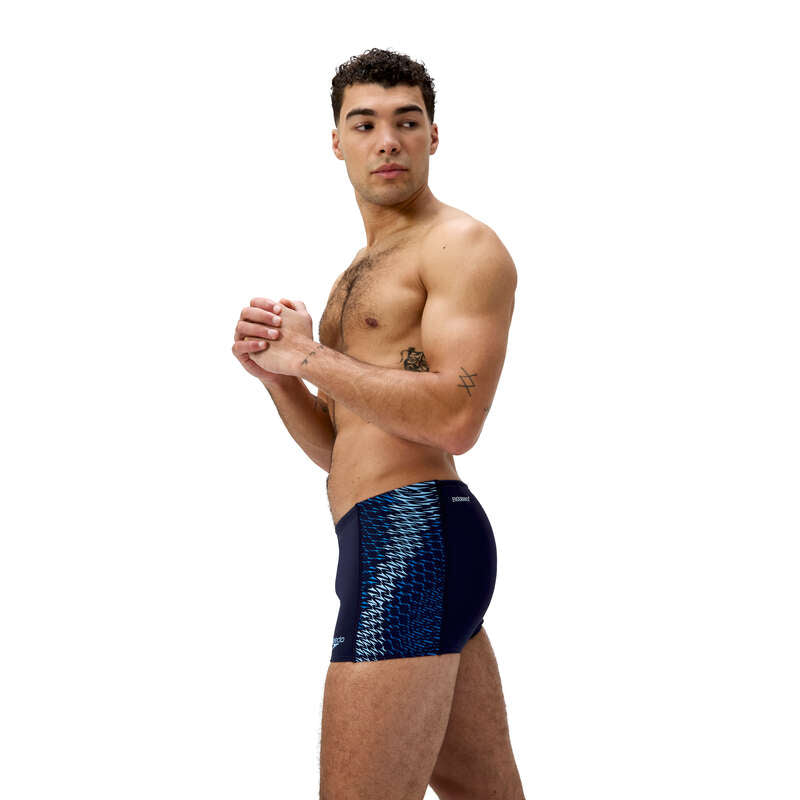 End+ Tech Panel Aquashort men's swimming shorts, black-blue