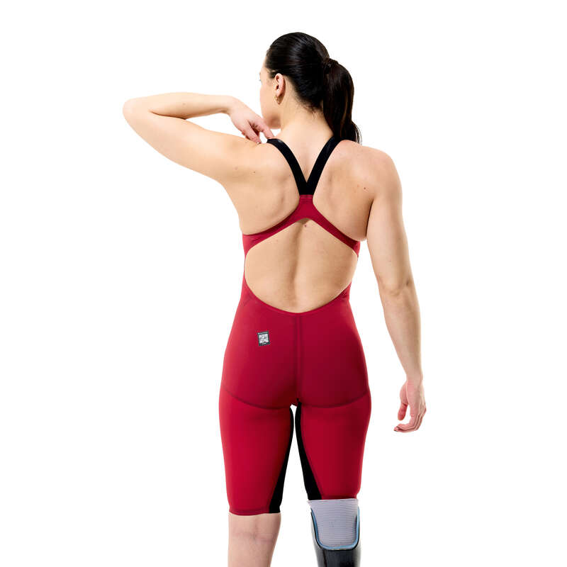 Fastskin LZR Pure Valor 2.0 Openback Kneeskin naisten kilpapuku, punainen