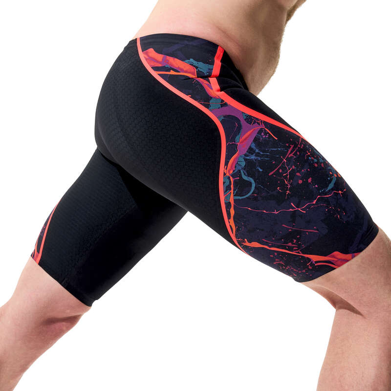Fastskin LZR Pure Intent 2.0 Printed Jammer miesten kilpapuku, musta-oranssi