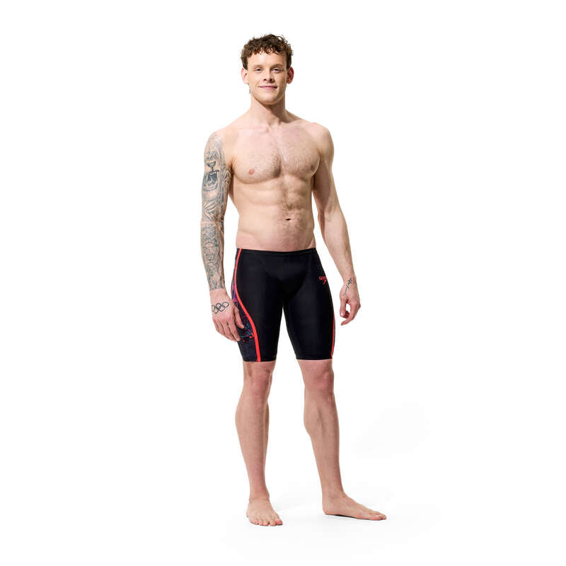 Fastskin LZR Pure Intent 2.0 Printed Jammer miesten kilpapuku, musta-oranssi