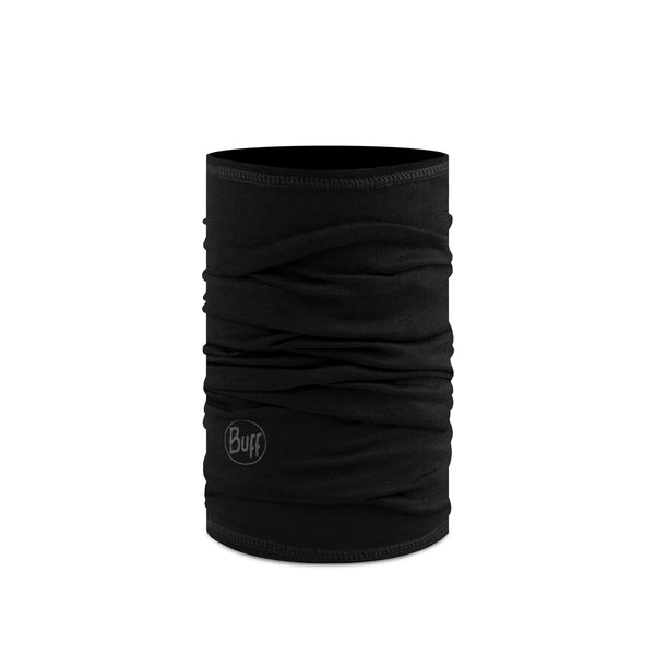 Buff Tube Scarf Merino Lightweight Jr Solid Black