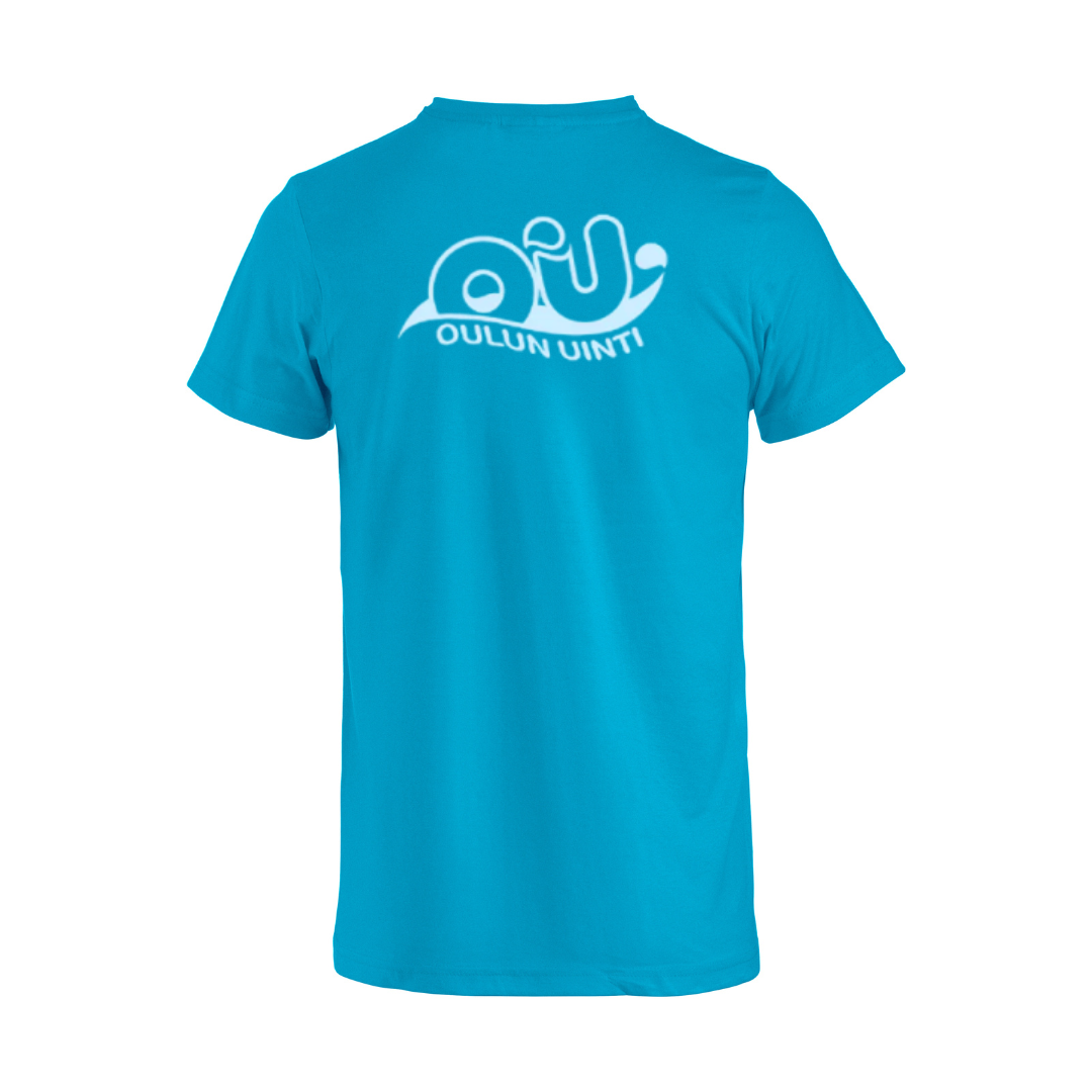 Youth Basic-T, turquoise - Oulu swimming + name printing