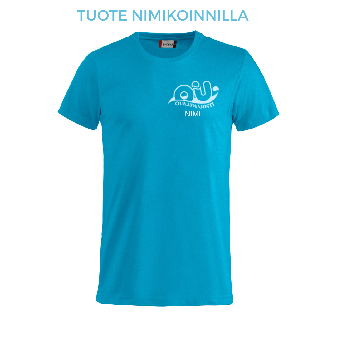 Youth Basic-T, turquoise - Oulu swimming + name printing