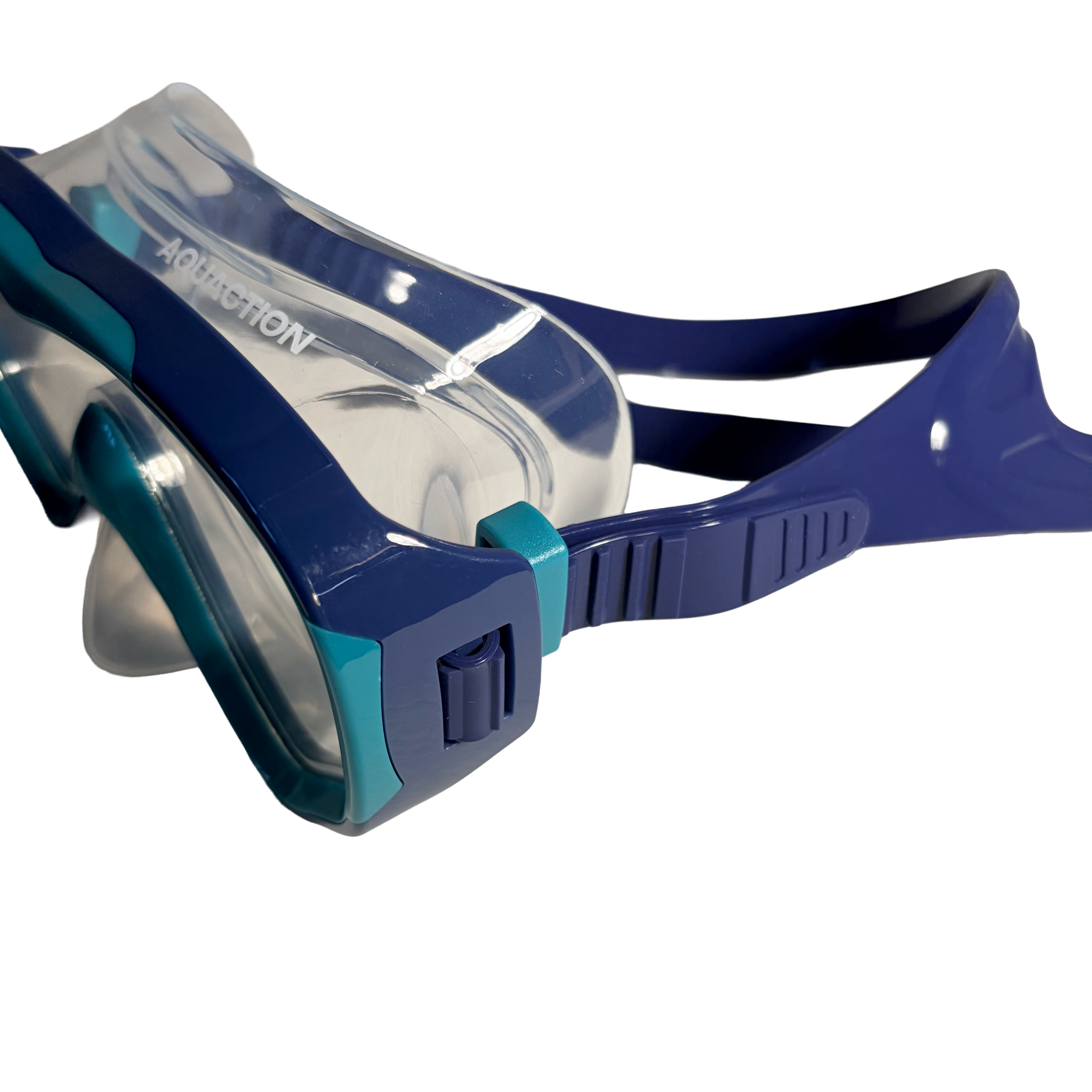Aquadive Jr children's snorkel set, navy green