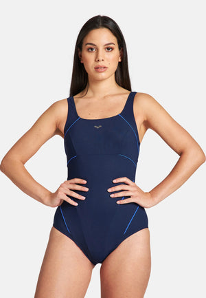 Jewel Low C Cup women's swimsuit, navy blue