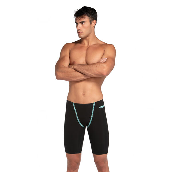 Primo Jammer men's racing suit, black-turquoise