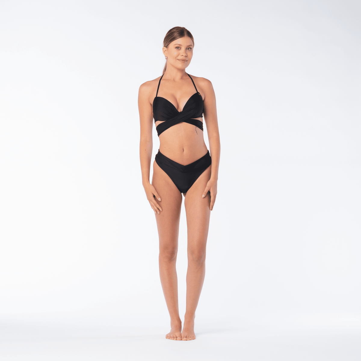 Alcantara naisten bikiniyläosa, musta