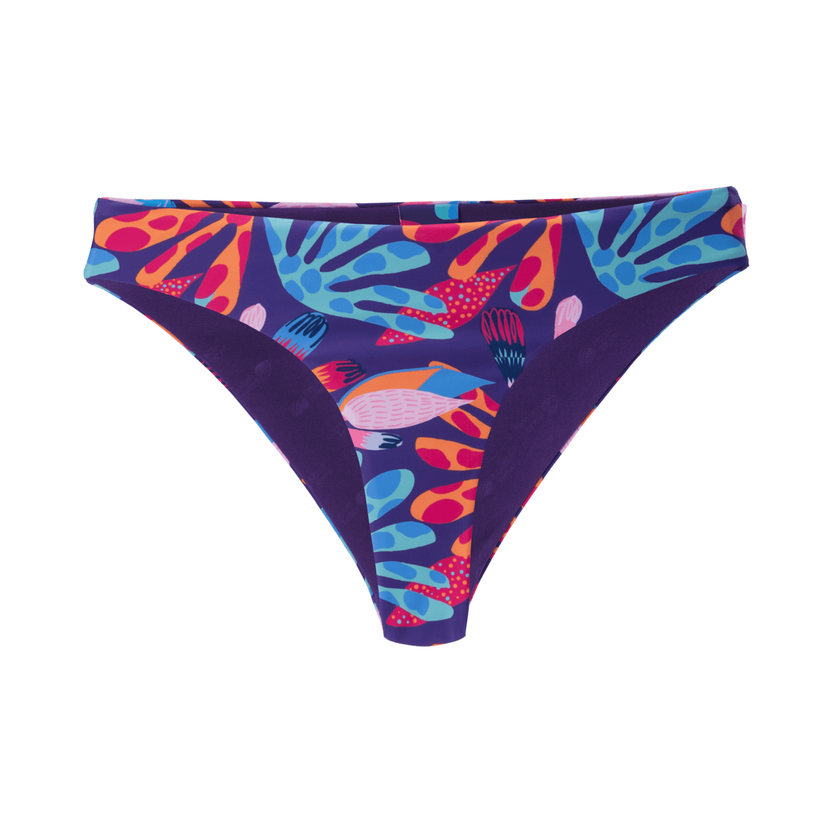 Anana tyttöjen bikinialaosa, violetti kukkakuosi