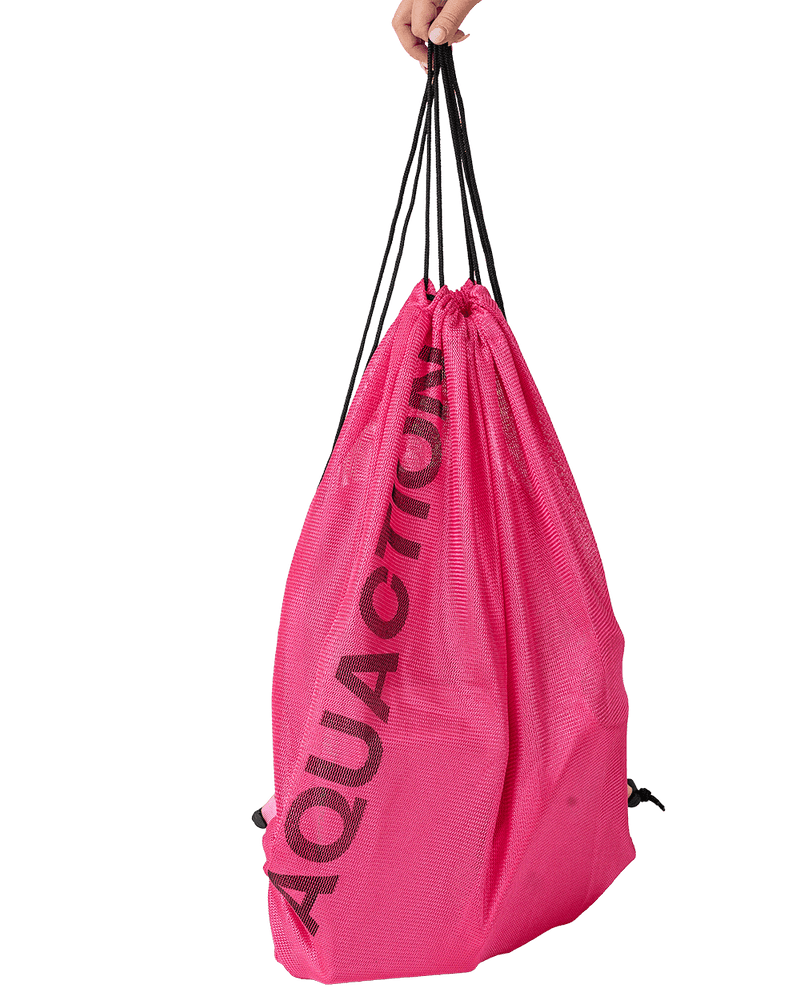 Mesh bag with the club and swimmer's name