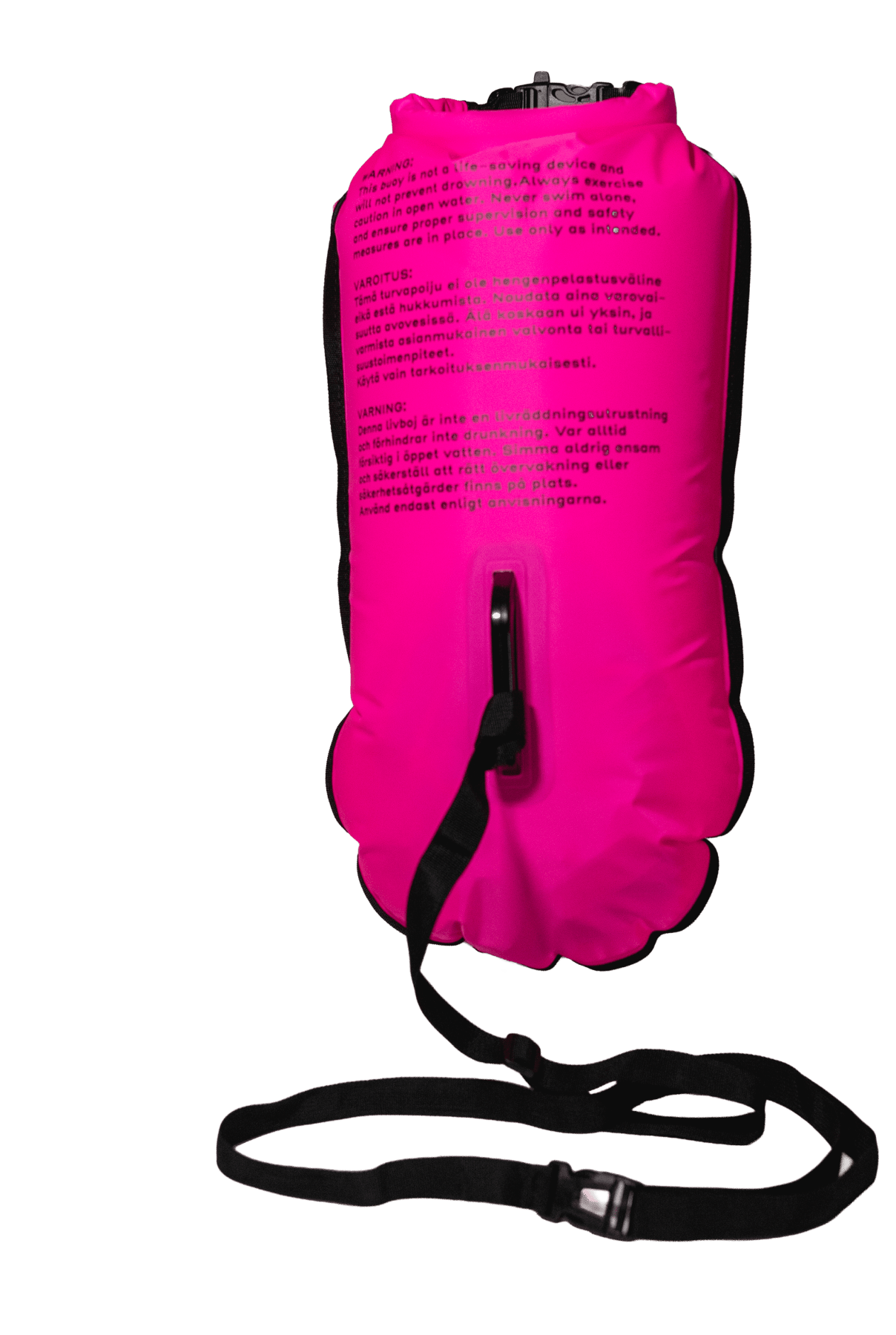 Aqua Safety Buoy turvapoiju, pinkki, tyhjennä kokoon taitettuna - Aquaction