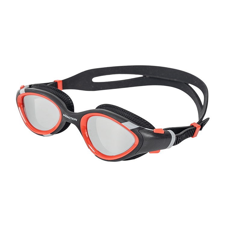 AquaCore 2.0 Mirror uimalasit, hopea - punainenAquaction