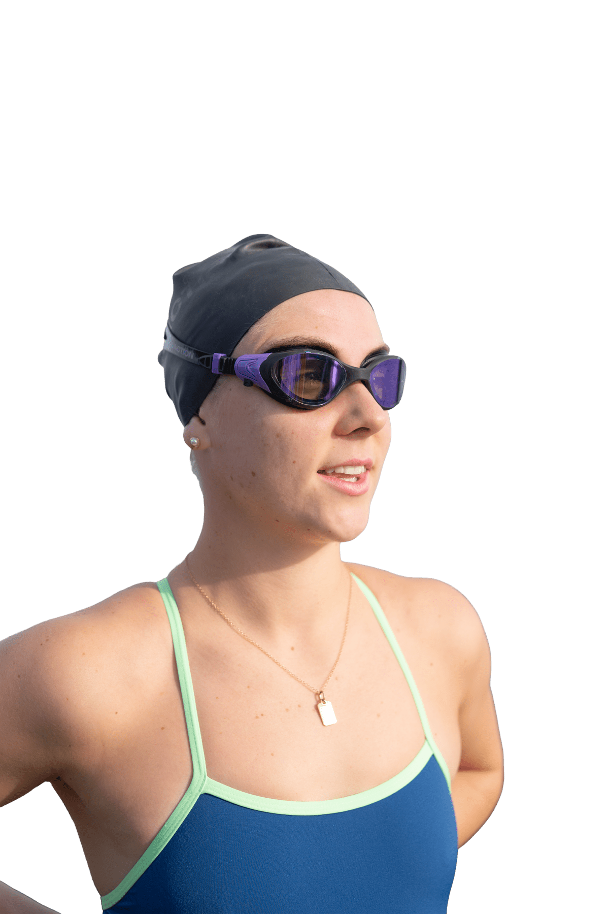 AquaCore Mirror uimalasit, musta-violetti, pääkuva - Aquaction