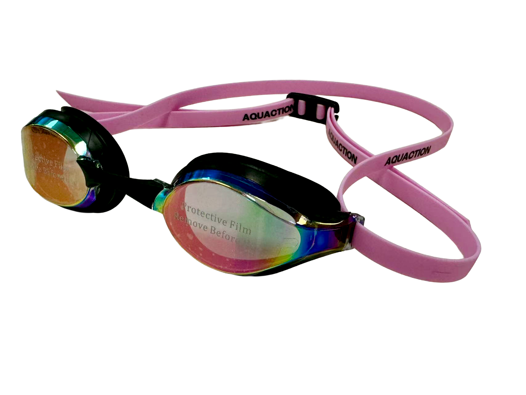 AquaPulse Mirror uimalasit, kulta - pinkkiAquaction