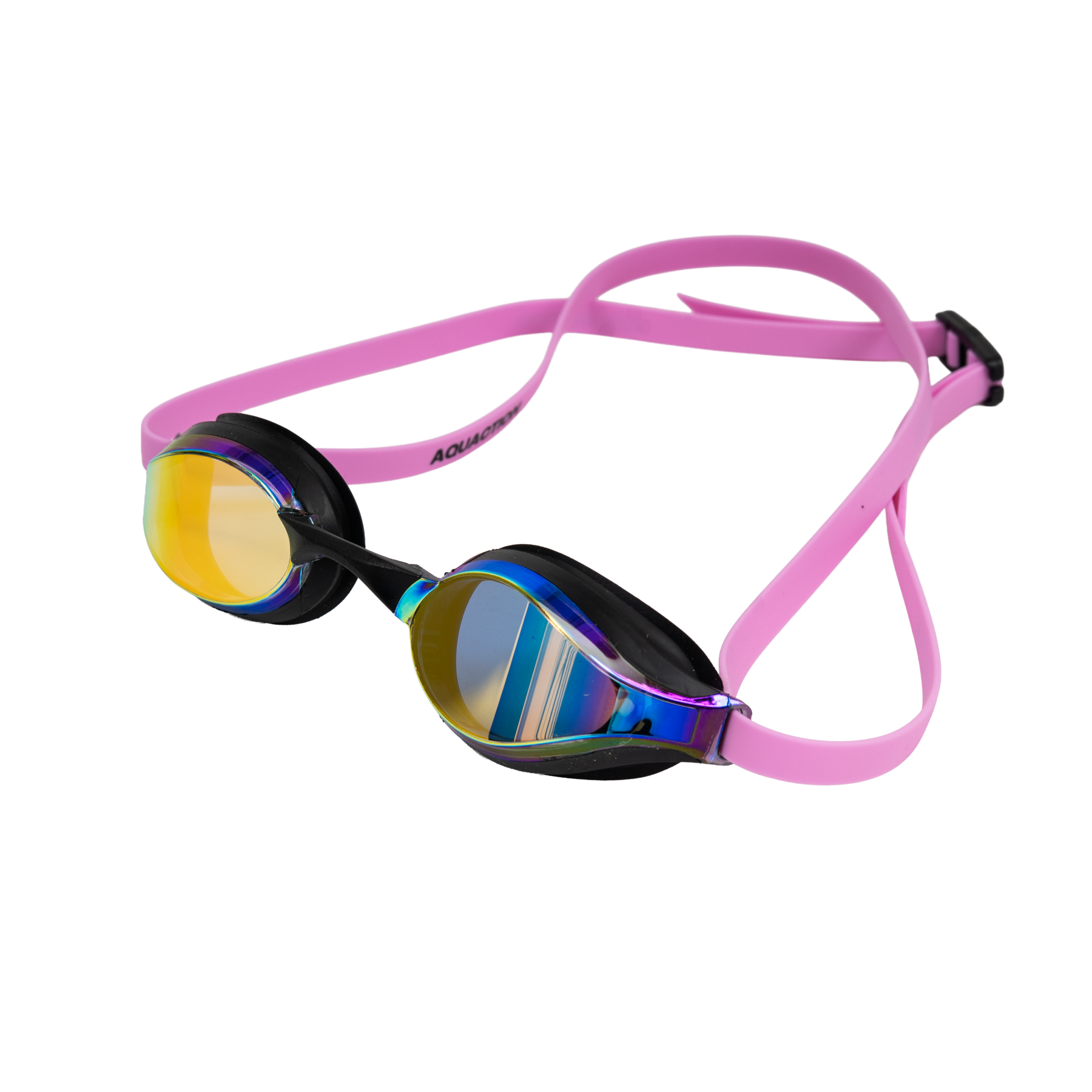 AquaPulse Mirror uimalasit, kulta - pinkkiAquaction