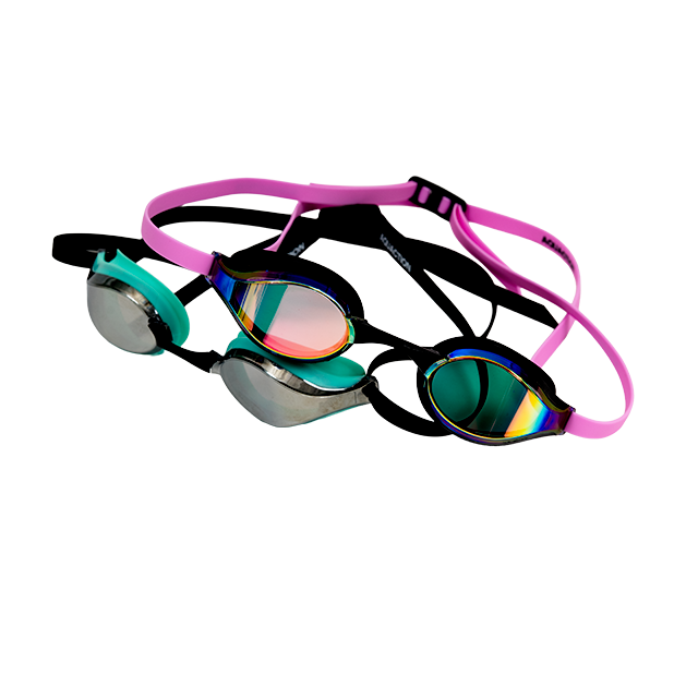 AquaPulse Mirror uimalasit, kulta - pinkkiAquaction