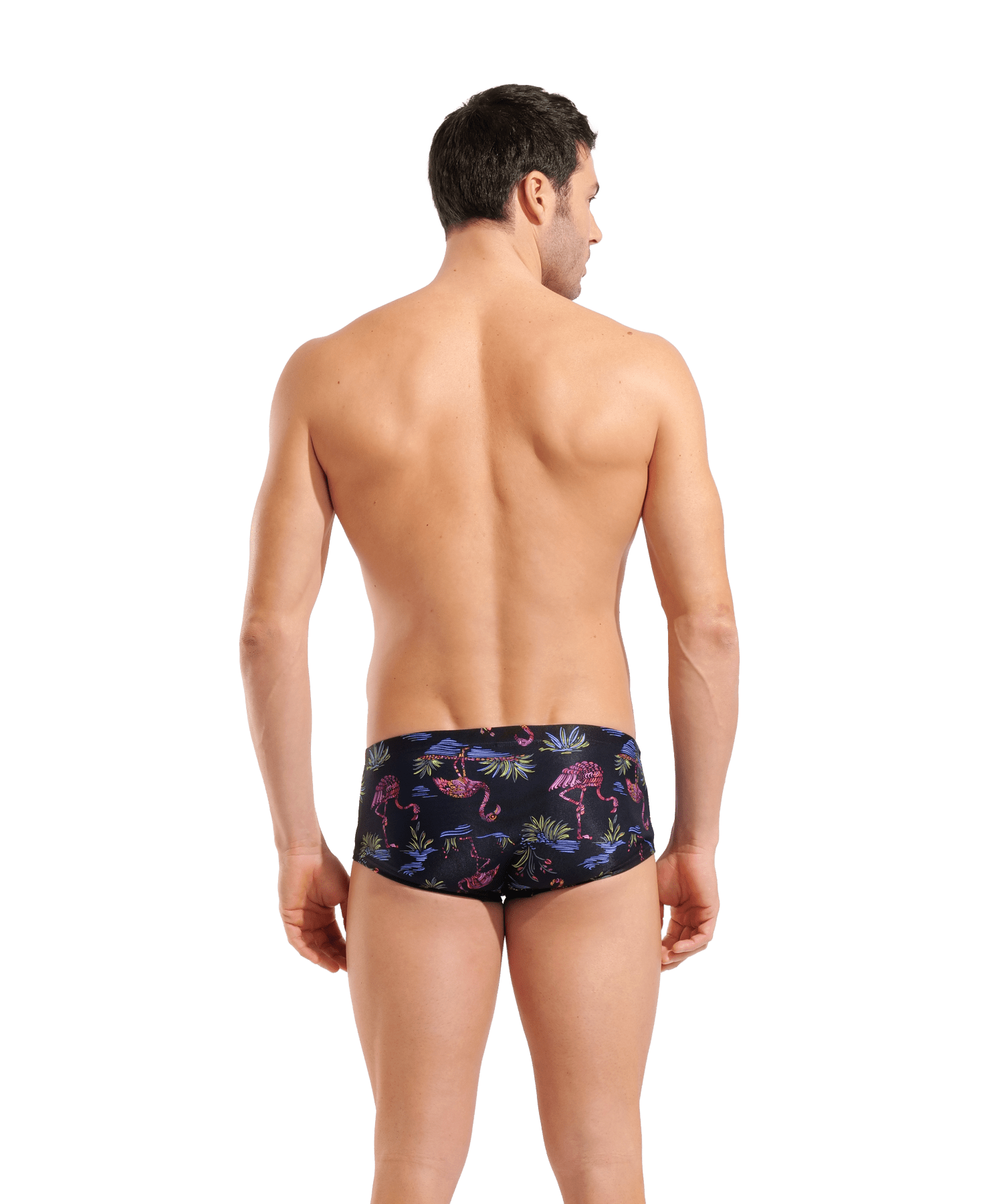 Arena Flamingo Swim Low Waist Short miesten uimahousut, mustaArena