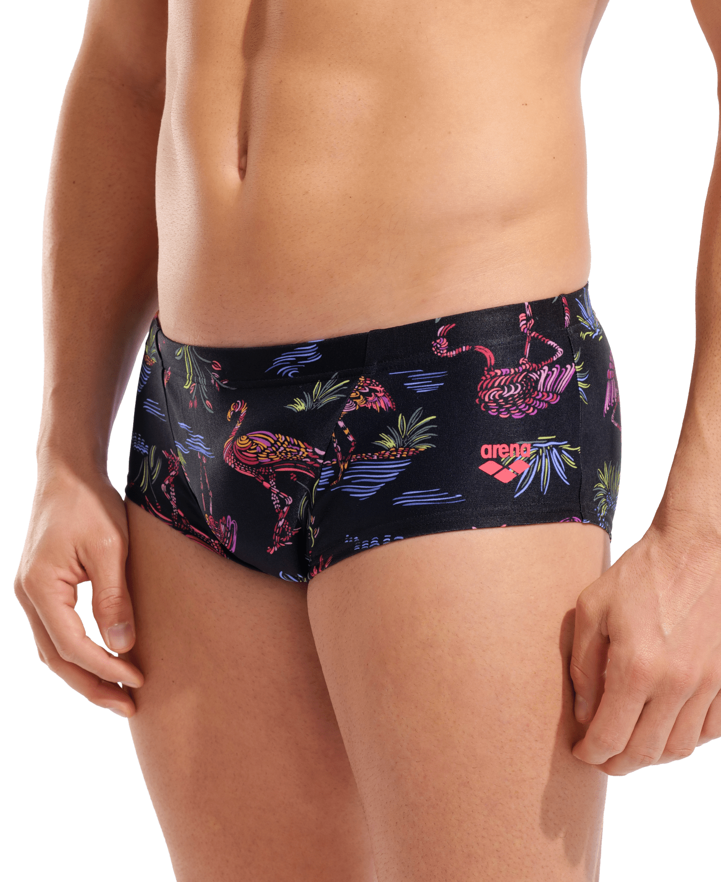 Arena Flamingo Swim Low Waist Short miesten uimahousut, mustaArena