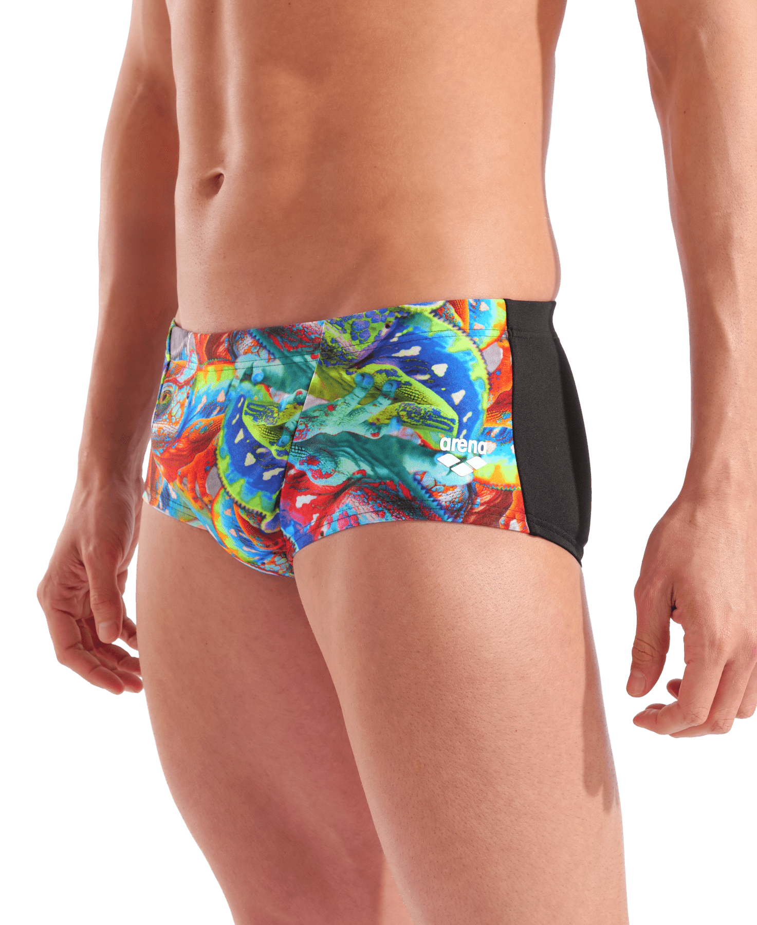 Arena Iguanas Swim Low Waist Short miesten uimahousut, musta - värikäsArena