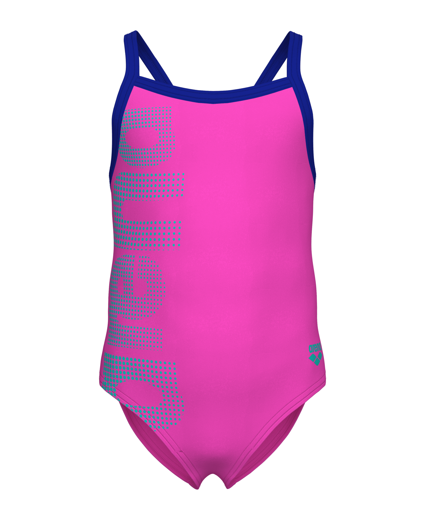Arena Logo Tyttöjen Uimapuku, Pinkki - sininenArena