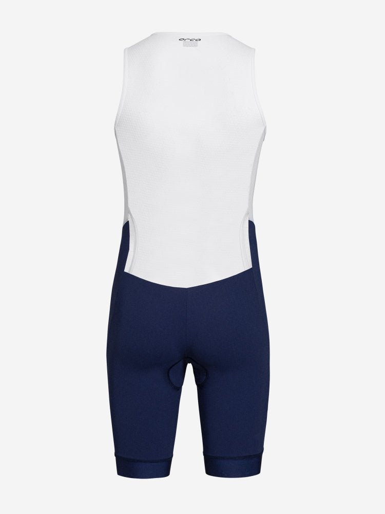 Athlex Race Suit V2 miesten hihaton triathlon kilpapuku, valko - mustaOrca