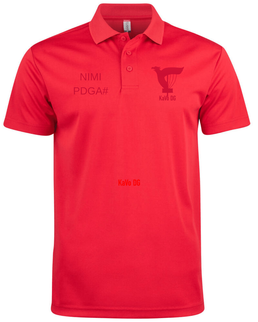 Basic Active Polo punainen - KAVO DGKAVO