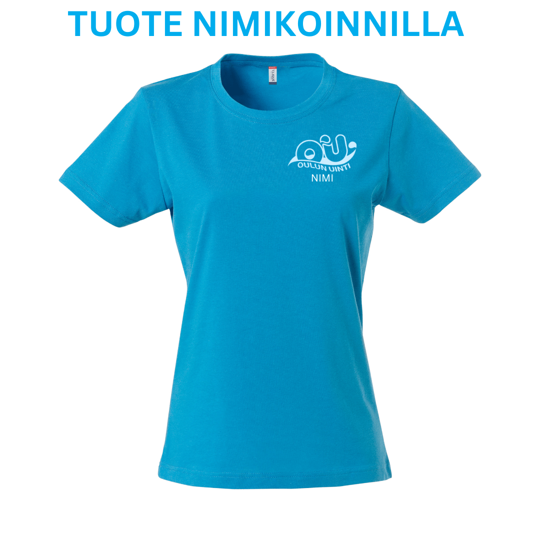 Basic - T Ladies Turquoise - Oulun Uinti + nimipainatusOulun uinti