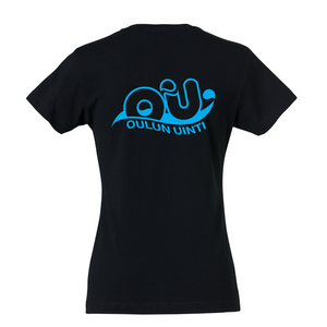 Basic-T Ladies Black - Oulu swimming + name printing