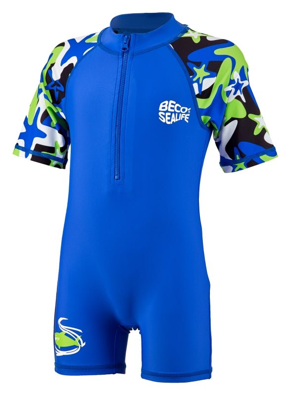 Beco Sealife lasten sininen UV-uimapuku UPF 50+ suojalla

