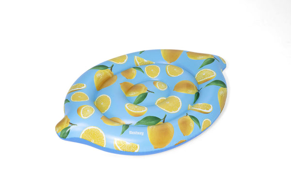 Bestway Sitruuna -uimapatja 176 x 122 cm – tuoksuva, hedelmäkuvioitu ilmatäytteinen rantapatja